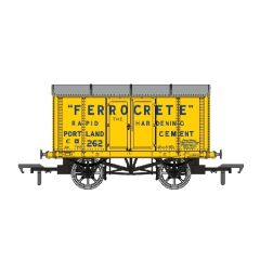 Rapido Trains UK OO Scale, 908016 Private Owner (Ex GWR) Iron Mink' Van, Diag. V6 262, 'Ferrocrete', Yellow Livery small image