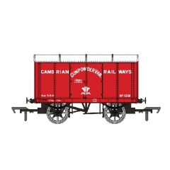Rapido Trains UK OO Scale, 908021 Private Owner (Ex GWR) Iron Mink' Van, Diag. V6 139, 'Cambrian Railways', Red Livery Gunpowder Van small image