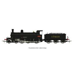 Rapido Trains UK OO Scale, 914004 LMS (Ex HR) Jones Goods Class 4-6-0, 17920, LMS Black (MR Numerals) Livery, DCC Ready small image