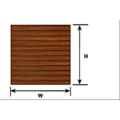 Plastruct , 91551 Pattern Sheet PS-49 Clapboard Siding T:3.2mm W:175mm L:275mm (Pack of 2) small image