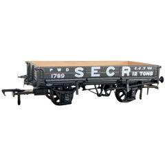 Rapido Trains UK OO Scale, 928003 SECR 2 Plank Wagon, Diag. 1744 1789, SECR Grey Livery small image