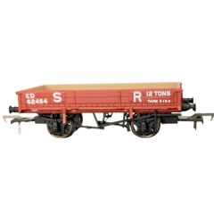 Rapido Trains UK OO Scale, 928004 SR (Ex SECR) 2 Plank Wagon, Diag. 1744 62454, SR Brown (Pre 1936) Livery small image