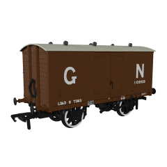 Rapido Trains UK OO Scale, 930001 GNR 8T GNR Van 10959, GNR Brown Livery small image