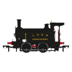 Rapido Trains UK OO Scale, 932504 Private Owner (Ex LNER) Y7 Class 0-4-0, 129, 'LNER Darlington Works', Black Livery, DCC Sound small image