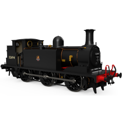 Rapido Trains UK OO Scale, 936009 BR (Ex LB&SCR) E1 Class Tank 0-6-0T, 32694, BR Black (Early Emblem) Livery, DCC Ready small image