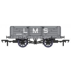 Rapido Trains UK OO Scale, 937002 LMS 5 Plank LMS D1666 Wagon 247185, LMS Grey Livery small image