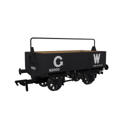 Rapido Trains UK OO Scale, 943002 GWR 5 Plank Wagon GWR Diag O11 92000, GWR Grey (large GW) Livery with Sheet Rail small image