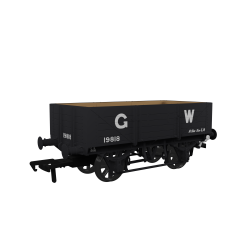 Rapido Trains UK OO Scale, 943004 GWR 5 Plank Wagon GWR Diag O11 19818, GWR Grey (large GW) Livery small image