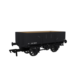 Rapido Trains UK OO Scale, 943009 GWR 5 Plank Wagon GWR Diag O11 86140, GWR Grey (small GW) Livery small image