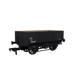Rapido Trains UK OO Scale, 943019 GWR 5 Plank Wagon GWR Diag O15 30307, GWR Grey (small GW) Livery small image