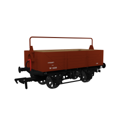 Rapido Trains UK OO Scale, 943022 BR (Ex GWR) 5 Plank Wagon GWR Diag O15 W20318, BR Bauxite Livery Hybarfit with Sheet Rail small image