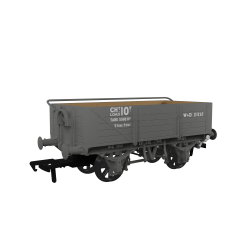 Rapido Trains UK OO Scale, 943026 WD (Ex GWR) 5 Plank Wagon GWR Diag O11 21110, WD Grey Livery small image