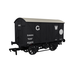 Rapido Trains UK OO Scale, 944030 GWR GWR Banana Van Diag Y4 93405, GWR Grey (large GW) Livery small image