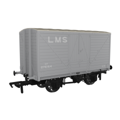 Rapido Trains UK OO Scale, 945006 LMS (Ex LNWR) 10T LNWR D88 Van 276164, LMS Grey Livery small image