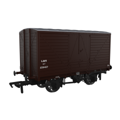 Rapido Trains UK OO Scale, 945007 LMS (Ex LNWR) 10T LNWR D88 Van 235457, LMS Bauxite Livery small image