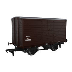 Rapido Trains UK OO Scale, 945009 LMS (Ex LNWR) 10T LNWR D88 Van 252325, LMS Bauxite Livery small image