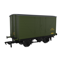 Rapido Trains UK OO Scale, 945016 Private Owner (Ex LNWR) 10T LNWR D88 Van ARMY 47444, 'Army'. Green Livery small image
