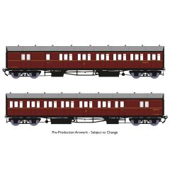 Rapido Trains UK OO Scale, 946005 BR (Ex GWR) Dia. E140 B Set W6989W & W6990W, BR Maroon Livery with Lining small image