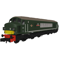 Rapido Trains UK N Scale, 948102 BR Class 45/0 1Co-Co1, D99, '3rd Carabinier' BR Green (Small Yellow Panels) Livery, DCC Ready small image