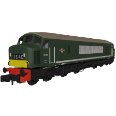 Rapido Trains UK N Scale, 948202 BR Class 46 Centre Headcode 1Co-Co1, D182, BR Green (Small Yellow Panels) Livery, DCC Ready small image