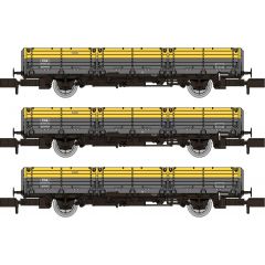Rapido Trains UK N Scale, 956005 BR ZDA 'Bass' Open Wagon, BR Grey & Yellow Livery small image