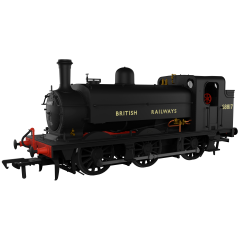 Rapido Trains UK OO Scale, 958007 BR (Ex LNER) J52/2 Class Tank 0-6-0, 68817, BR Black (British Railways) Livery, DCC Ready small image