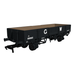 Rapido Trains UK OO Scale, 964004 GWR GWR 'Open C' Diag. O19 Tube Wagon 99965, GWR Grey (large GW) Livery small image