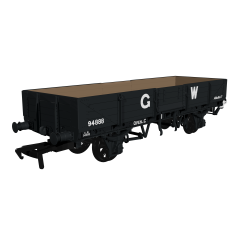 Rapido Trains UK OO Scale, 964006 GWR GWR 'Open C' Diag. O19 Tube Wagon 94888, GWR Grey (large GW) Livery small image