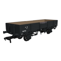 Rapido Trains UK OO Scale, 964007 GWR GWR 'Open C' Diag. O19 Tube Wagon 94751, GWR Grey (small GW) Livery small image