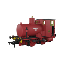Rapido Trains UK OO Scale, 965005 Private Owner Andrew Barclay Fireless 0-4-0 0-4-0, No. 1, 'Bowaters (Ellesmere)', Red Livery (Works No. 1982), DCC Ready small image