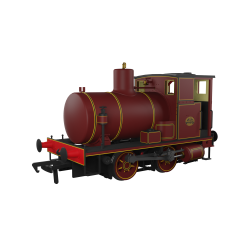 Rapido Trains UK OO Scale, 965010 Private Owner Andrew Barclay Fireless 0-4-0 0-4-0, Lined Maroon Livery, DCC Ready small image