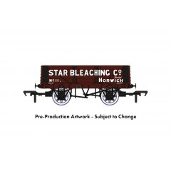 Rapido Trains UK OO Scale, 967006 Private Owner 5 Plank Wagon RCH 1907 No. 11, 'Star Bleaching Co', Brown Livery small image