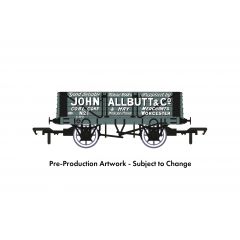Rapido Trains UK OO Scale, 967008 Private Owner 5 Plank Wagon RCH 1907 No. 1, 'John Allbutt & Co', Grey Livery small image