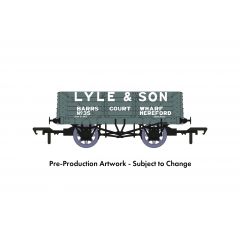 Rapido Trains UK OO Scale, 967010 Private Owner 5 Plank Wagon RCH 1907 No. 35, 'Lyle & Son', Grey Livery small image