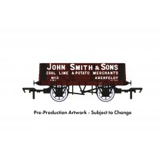Rapido Trains UK OO Scale, 967014 Private Owner 5 Plank Wagon RCH 1907 No. 3, 'John Smith & Sons', Brown Livery small image