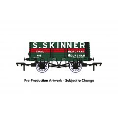 Rapido Trains UK OO Scale, 967201 Private Owner 7 Plank Wagon RCH 1907 No. 1, 'S. Skinner', Green Livery small image