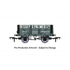 Rapido Trains UK OO Scale, 967204 Private Owner 7 Plank Wagon RCH 1907 No. 743, 'Bessey & Palmer Ltd', Grey Livery small image