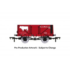 Rapido Trains UK OO Scale, 967205 Private Owner 7 Plank Wagon RCH 1907 288, 'Bullcroft Main Colliery Co Ld', Red Livery small image