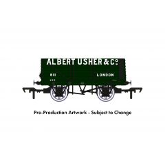 Rapido Trains UK OO Scale, 967207 Private Owner 7 Plank Wagon RCH 1907 811, 'Albert Usher & Co', Green Livery small image