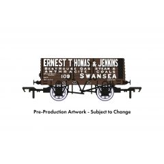 Rapido Trains UK OO Scale, 967209 Private Owner 7 Plank Wagon RCH 1907 109, 'Ernest Thomas & Jenkins', Brown Livery small image