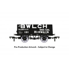 Rapido Trains UK OO Scale, 967213 Private Owner 7 Plank Wagon RCH 1907 131, 'Bwlch Colliery Co. Ltd.', Black Livery small image