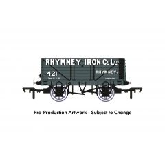Rapido Trains UK OO Scale, 967215 Private Owner 7 Plank Wagon RCH 1907 421, 'Rhymney Iron Co Ltd', Grey Livery small image