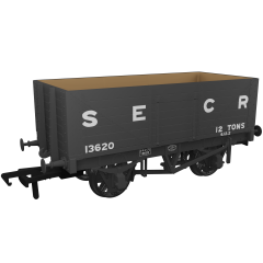 Rapido Trains UK OO Scale, 967403 SECR 7 Plank Wagon RCH 1907 13620, SECR Grey Livery, - small image