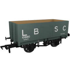 Rapido Trains UK OO Scale, 967407 LB&SCR 7 Plank Wagon RCH 1907 10880, LB&SCR Grey Livery, - small image