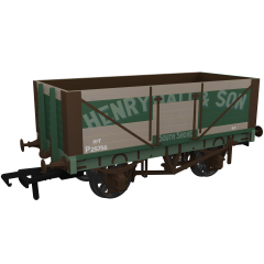 Rapido Trains UK OO Scale, 967416 Private Owner 7 Plank Wagon RCH 1907 P25756, 'BR (Ex Henry Hall & Son', Green Livery, - small image