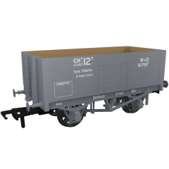 Rapido Trains UK OO Scale, 967418 WD 7 Plank Wagon RCH 1907 81797, WD Grey Livery, - small image