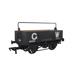 Rapido Trains UK OO Scale, 971001 GWR 5 Plank Wagon GWR Diag O18 34004, GWR Grey (large GW) Livery small image