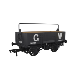 Rapido Trains UK OO Scale, 971002 GWR 5 Plank Wagon GWR Diag O18 98289, GWR Grey (large GW) Livery small image