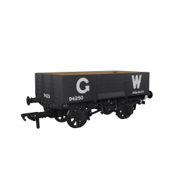 Rapido Trains UK OO Scale, 971003 GWR 5 Plank Wagon GWR Diag O18 94250, GWR Grey (large GW) Livery small image