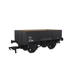 Rapido Trains UK OO Scale, 971007 GWR 5 Plank Wagon GWR Diag O18 97199, GWR Grey (small GW) Livery small image